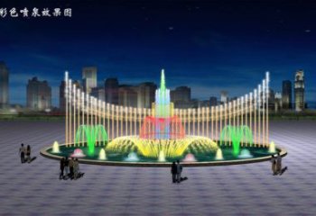 波光變頻噴泉雕塑，水景噴泉雕塑制造商
