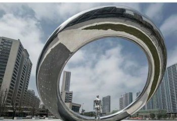 鏤空?qǐng)A環(huán)雕塑，噴水景觀雕塑，噴泉結(jié)構(gòu)形式