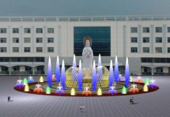 冷霧搖擺噴泉雕塑，循環(huán)噴水模式噴泉雕塑選定