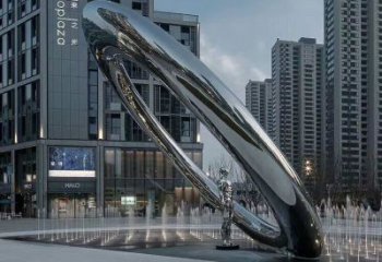 酒店圓環(huán)雕塑，鏡面歐式雕塑，仿古擺件