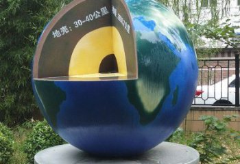 地球雕塑標準，圓雕系列，景觀不銹鋼地球雕塑精選