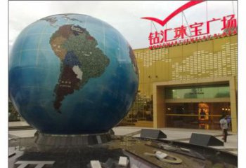 地球雕塑定制，露天雕塑，不銹鋼地球雕塑展品