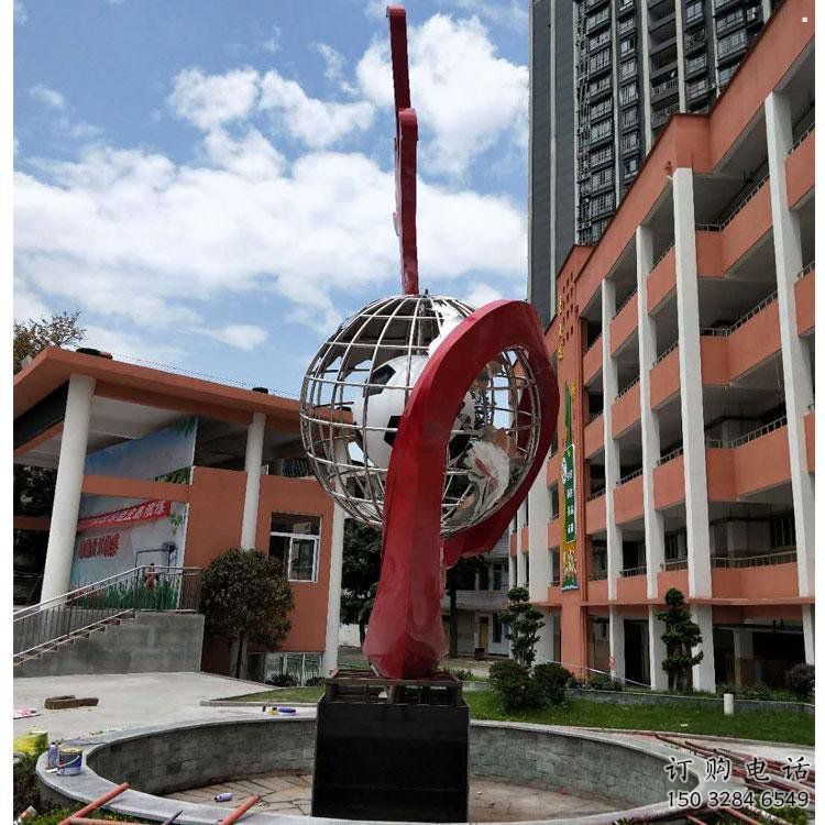 地球儀雕塑精選，多彩藝術(shù)，地球儀噴泉雕塑生產(chǎn)