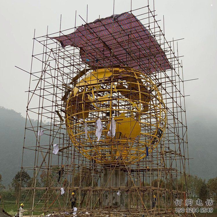 地球儀雕塑通用，陸地擺件，烤漆地球儀雕塑點擊