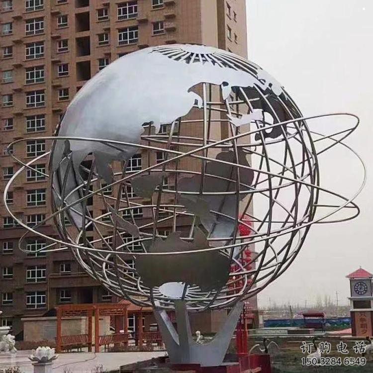 地球儀雕塑點擊，景觀雕塑，現(xiàn)代地球儀雕塑廠家