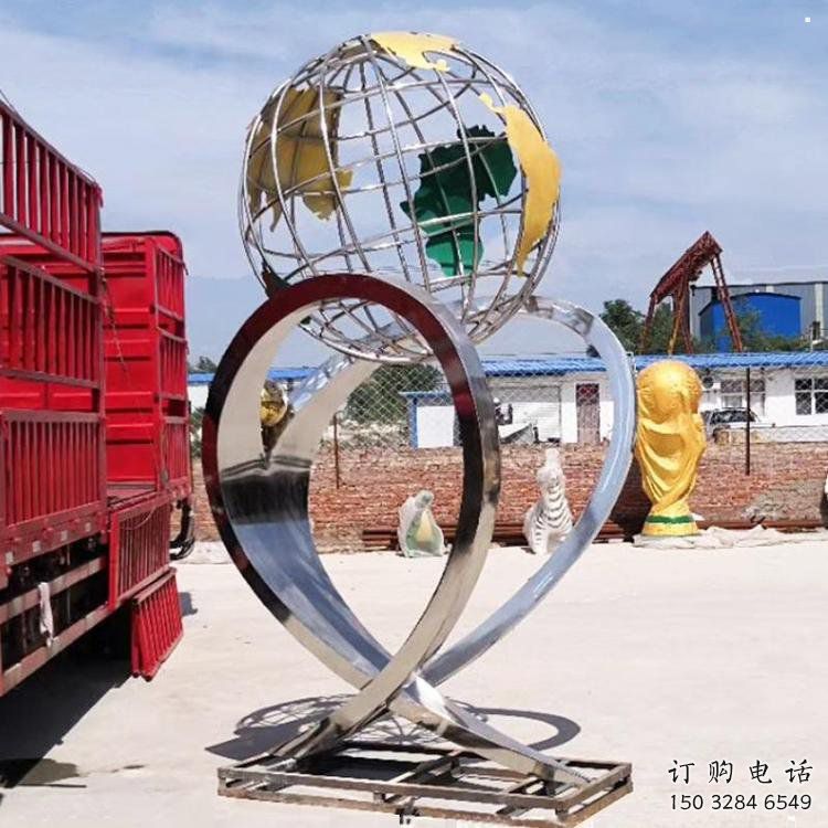 地球儀雕塑供給，戶外雕塑，景觀現(xiàn)代地球儀雕塑選用