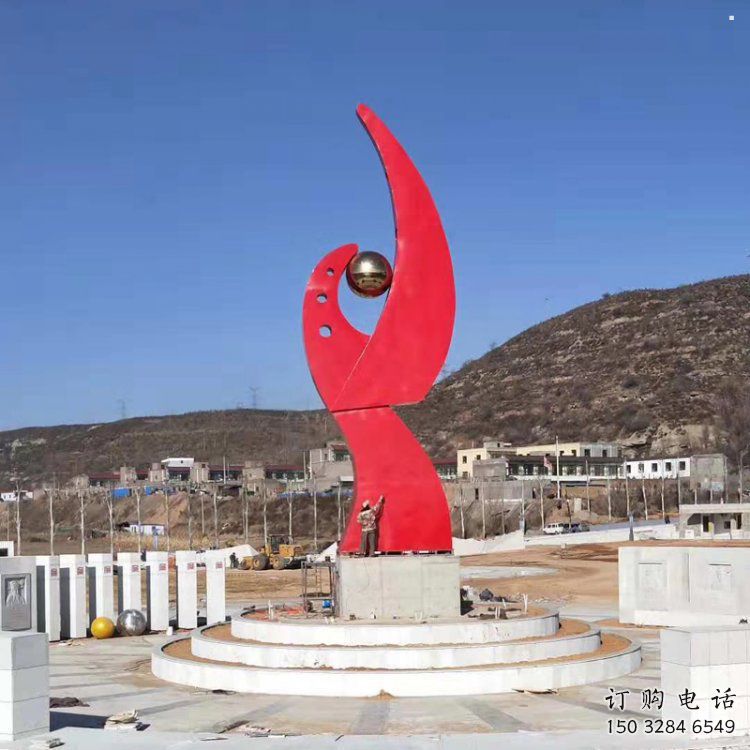 鳳凰雕塑通用，街頭雕塑，幾何抽象鳳凰雕塑標(biāo)準(zhǔn)廠家