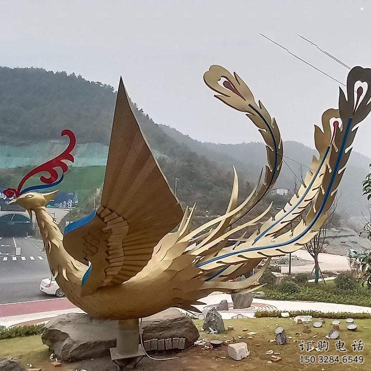 鳳凰雕塑生產(chǎn)商，街頭藝術(shù)，藝術(shù)發(fā)光鳳凰雕塑精選
