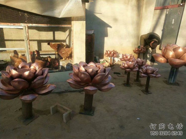 水蓮花雕塑定價(jià)，室外雕塑，水蓮花銅雕塑廠家精品