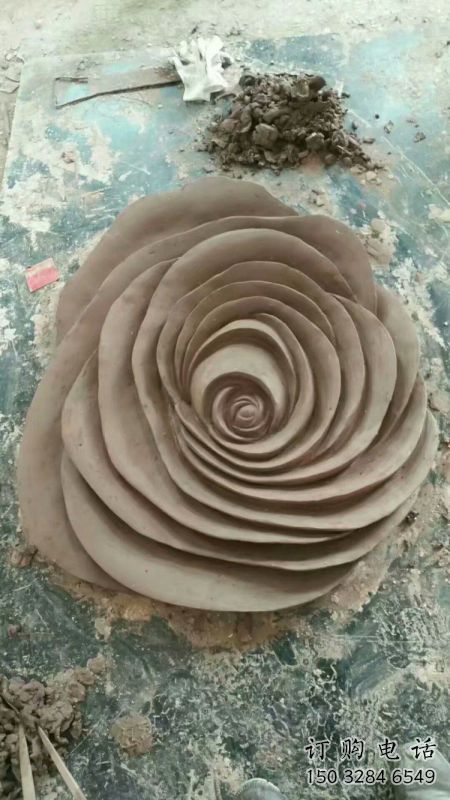 玫瑰花雕塑精選，彩鋼制作，電鍍玫瑰花雕塑工廠