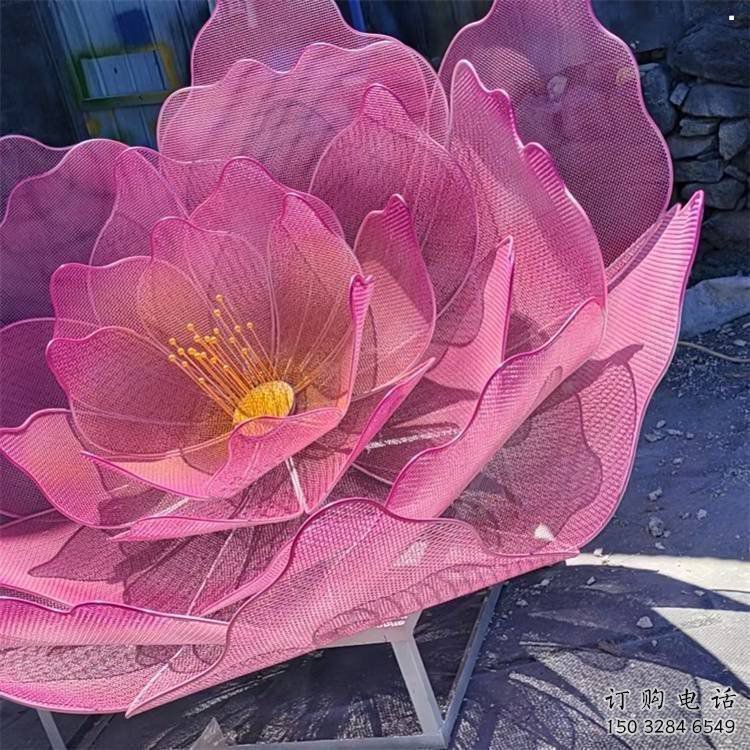 戶外玫瑰花雕塑精選，美陳雕塑，仿真鏤空玫瑰花雕塑供給