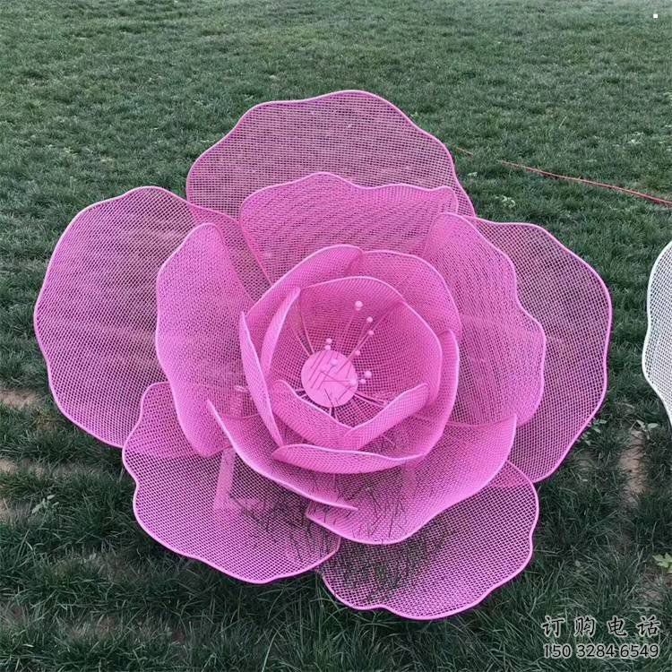 玫瑰花雕塑觀賞型，花園小品，景觀鏤空玫瑰花雕塑精選