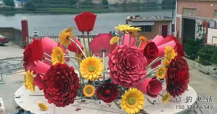 太陽花雕塑擺件優(yōu)選，陸地擺件，園林太陽花雕塑供應(yīng)