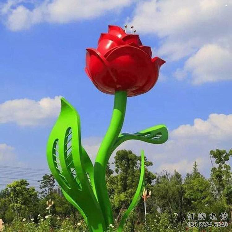 月季雕塑精品，圓雕體系，景區(qū)月季花朵雕塑選定
