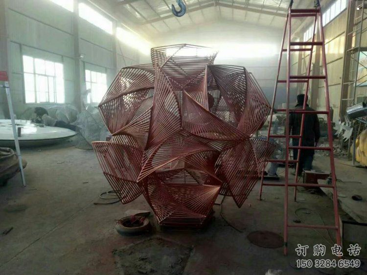 花球雕塑精品，景觀雕塑，不銹鋼花球雕塑生產(chǎn)商