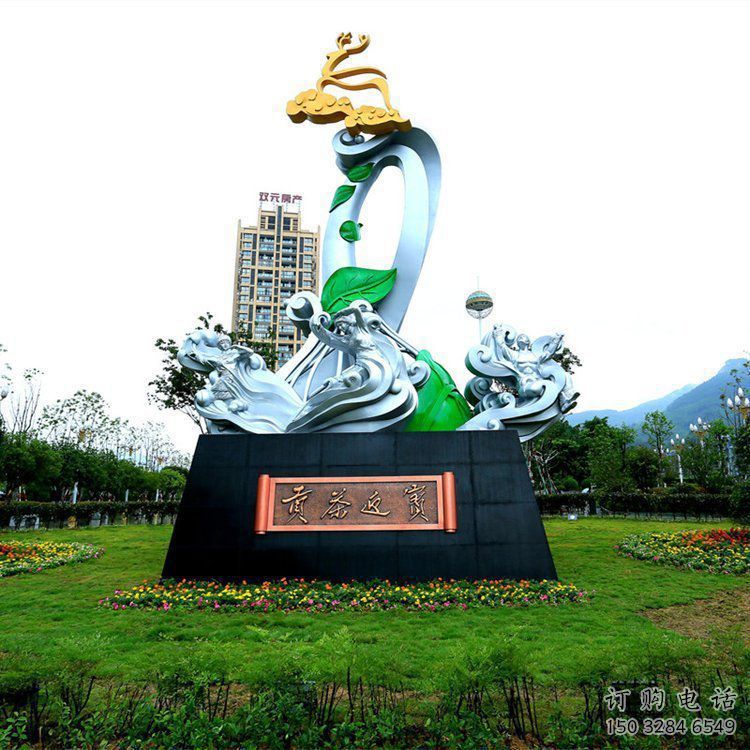 蘭花雕塑優(yōu)選，陸地?cái)[件，園林蘭花花朵雕塑供應(yīng)廠家