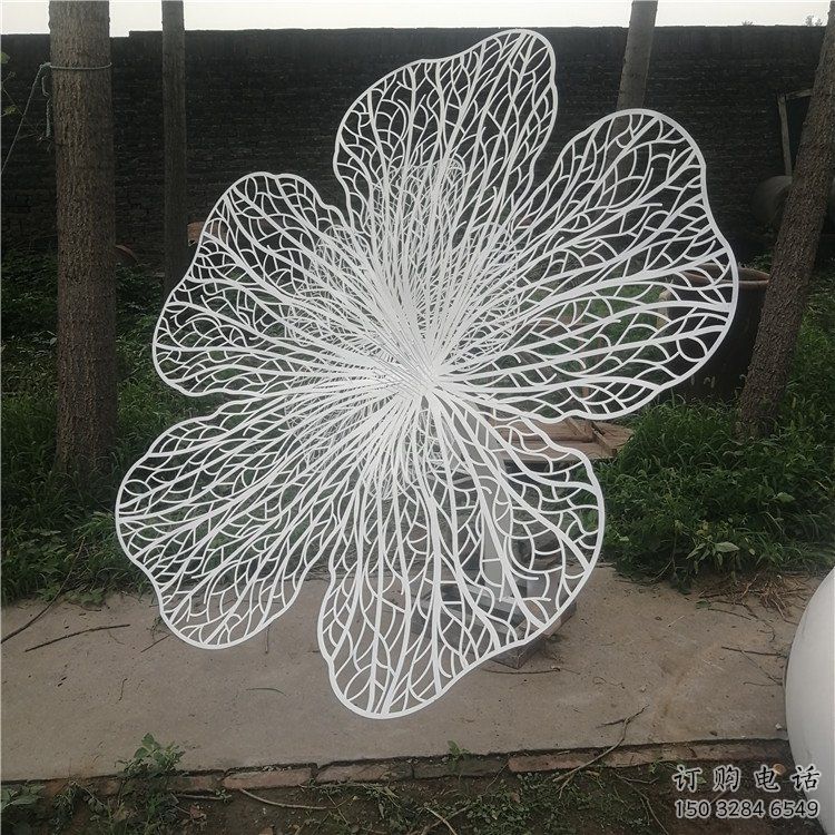 花朵雕塑選定，美陳雕塑，鏤空花朵雕塑常用