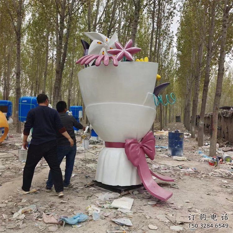 花朵雕塑標準，透雕系列，景觀郁金香花朵雕塑精選