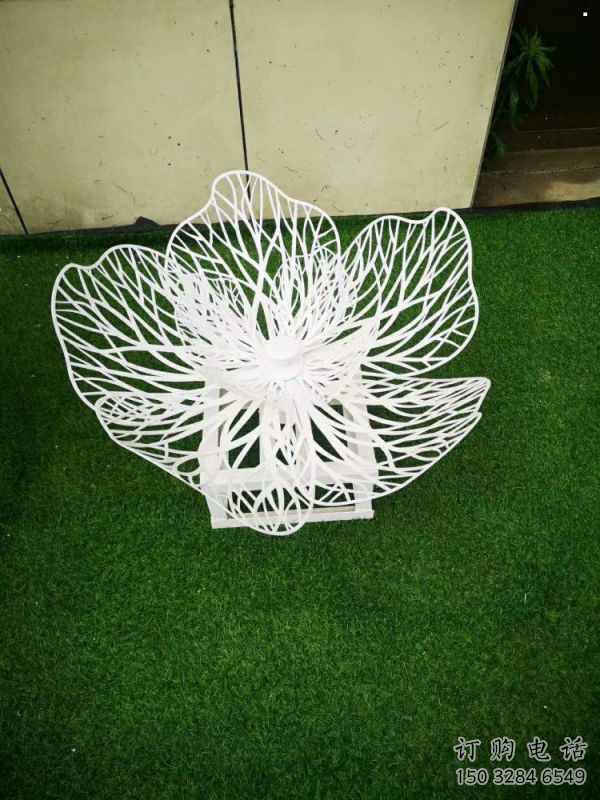 牡丹花雕塑訂做，多彩藝術(shù)，鏤空牡丹花雕塑制造廠家