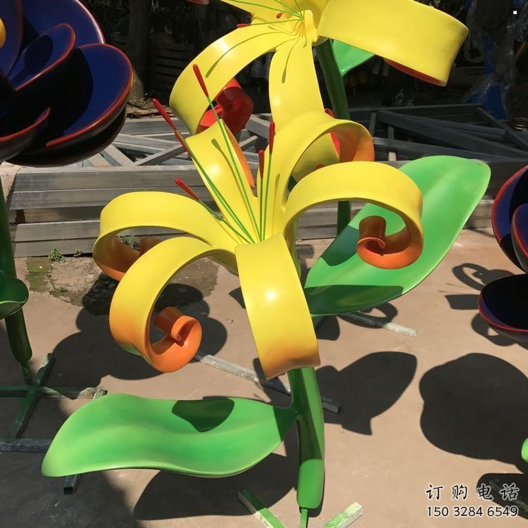 蘭花雕塑精選，街道標識，不銹鋼蘭花雕塑指用廠家