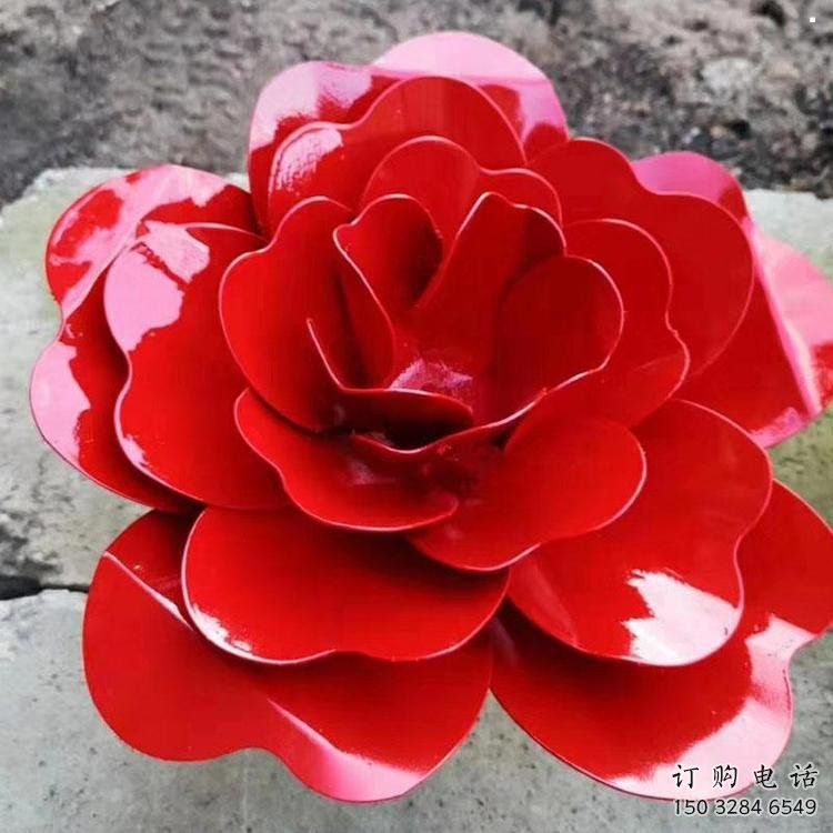 風車花雕塑通用，花園小品，烤漆不銹鋼風車花雕塑優(yōu)價