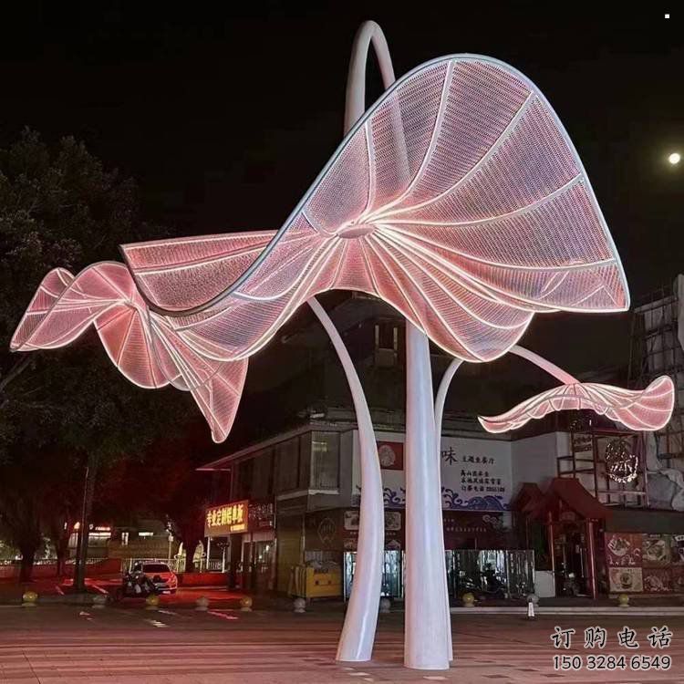 花傘雕塑點(diǎn)擊，景觀雕塑，別墅不銹鋼花傘雕塑供求