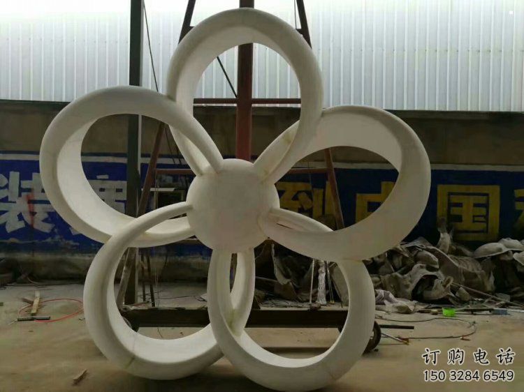 金銀花雕塑廠家，廣場系列，不銹鋼金銀花雕塑供需