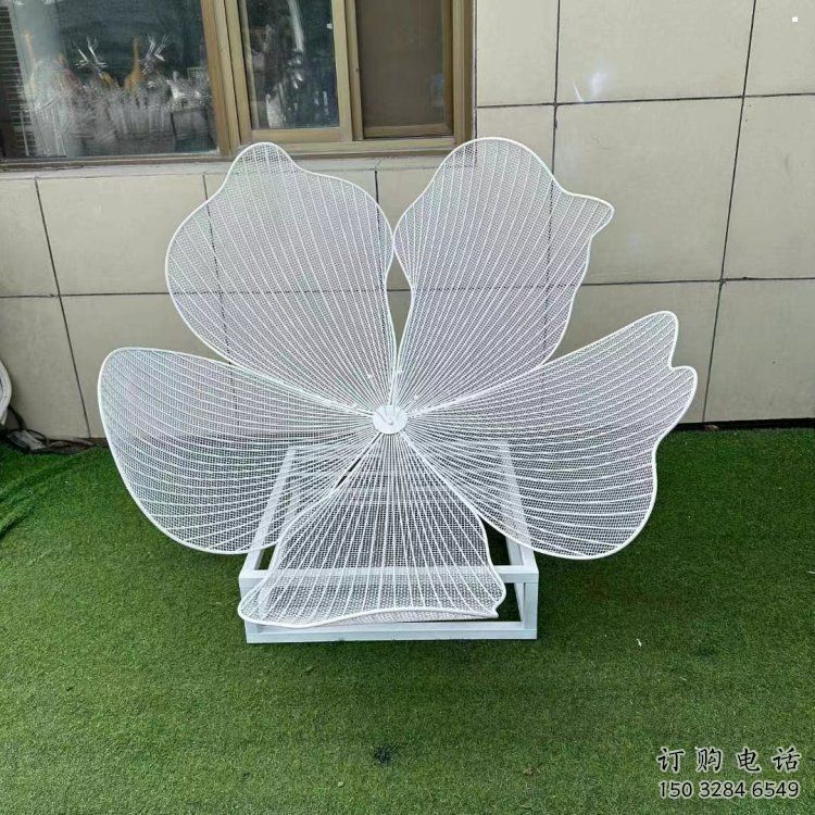 梨花雕塑常用，景觀概念，不銹鋼梨花雕塑擺件供求