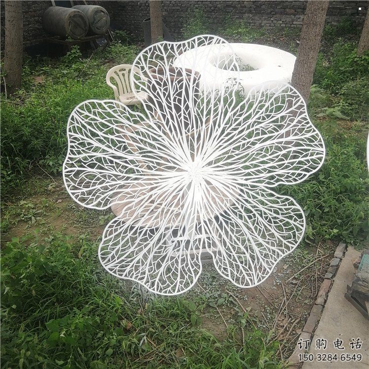 梨花雕塑定價，拉絲工藝，不銹鋼梨花雕塑制作廠家