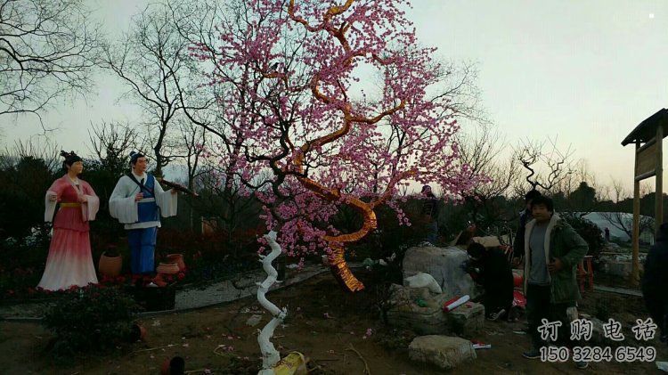 景區(qū)梅花雕塑供給，廣場雕塑，戶外梅花雕塑供求
