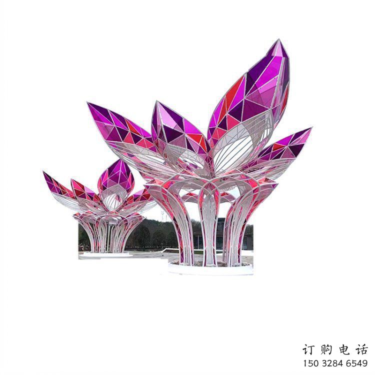 茉莉花雕塑工廠選用，街道標(biāo)識，不銹鋼茉莉花雕塑批發(fā)