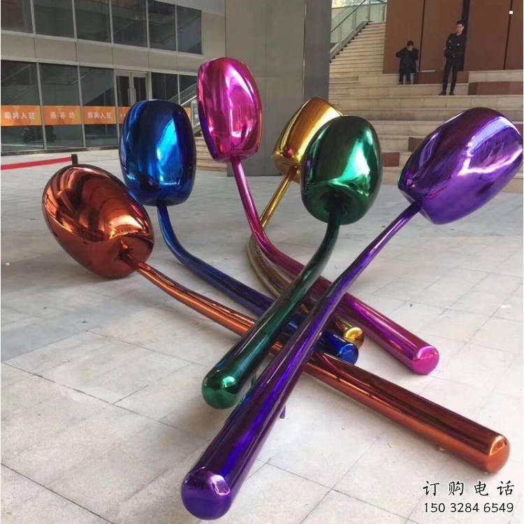 郁金香雕塑供應(yīng)，多彩藝術(shù)，不銹鋼郁金香雕塑廠家