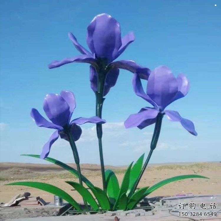 金屬紫丁香雕塑承接，陸地擺件，廣場紫丁香雕塑制造商
