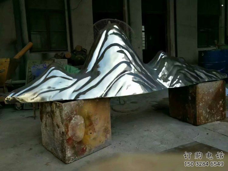 飯店假山雕塑，鍍金歐式雕塑，鍍金工藝