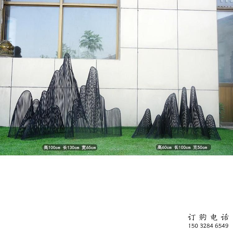 編織假山雕塑，中式工藝，社區(qū)假山雕塑制造商