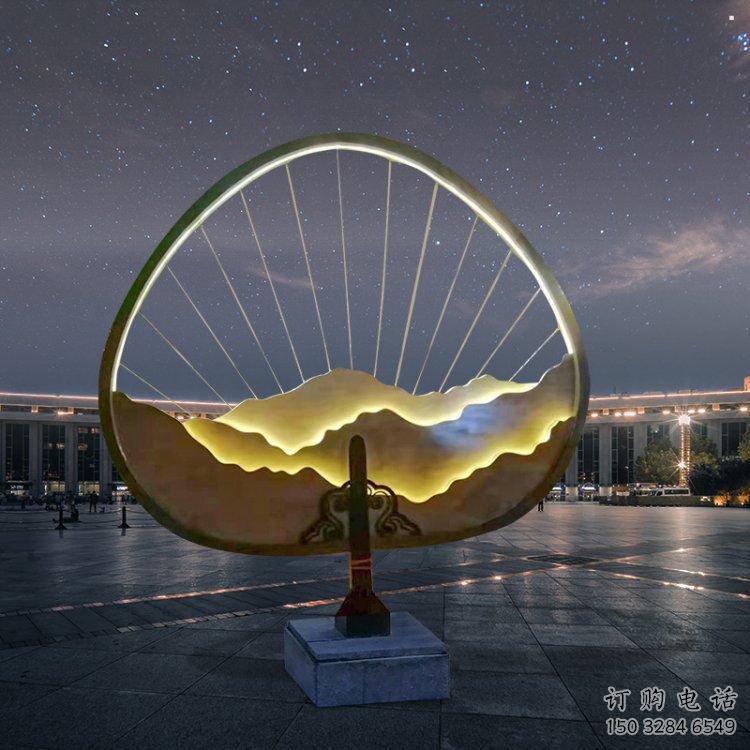 假山燈光雕塑，標(biāo)識(shí)雕塑，假山雕塑生產(chǎn)廠家