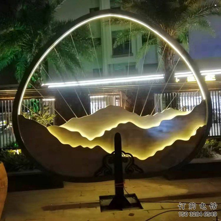 景觀假山雕塑，景觀概念，標(biāo)示假山雕塑工廠