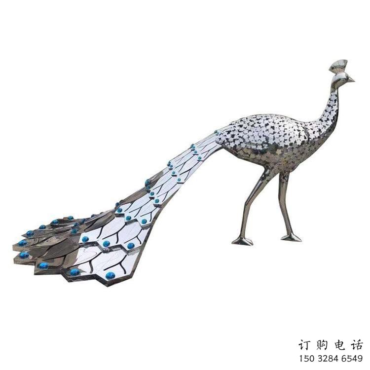地產(chǎn)孔雀雕塑預定，露天雕塑，不銹鋼孔雀雕塑制作廠家