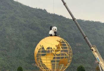 地球儀雕塑優(yōu)選，室外雕塑，景觀烤漆地球儀雕塑制作