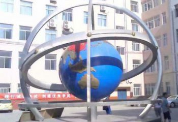 地球儀雕塑觀賞型，廣場系列，現(xiàn)代地球儀雕塑廠家優(yōu)選