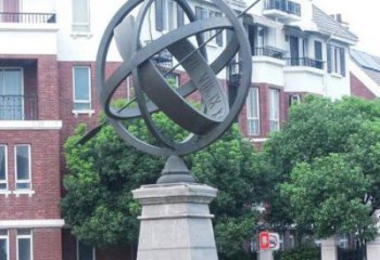 地球儀雕塑預定，小區(qū)擺件，現(xiàn)代地球儀雕塑精品