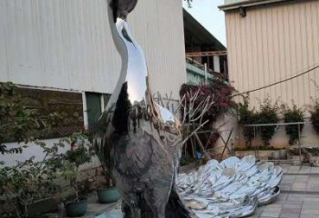 室外鳳凰雕塑展品，公園小品，不銹鋼鳳凰雕塑生產(chǎn)廠家