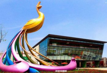 鳳凰雕塑定價，景觀概念，抽象鳳凰雕塑廠家預(yù)定