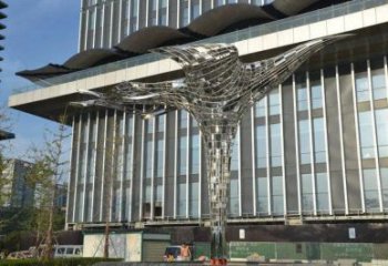 鳳凰建筑雕塑承接，廣場雕塑，抽象鳳凰雕塑定制廠家