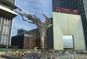 鳳凰雕塑選用，廣場雕塑，抽象鳳凰雕塑廠家選用