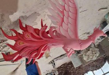 鳳凰雕塑廠家，廣場系列，玻璃鋼鳳凰雕塑供需