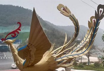 鳳凰雕塑生產(chǎn)商，街頭藝術(shù)，藝術(shù)發(fā)光鳳凰雕塑精選