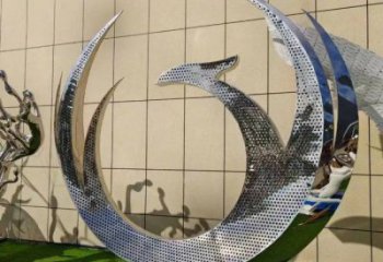 鳳凰雕塑精品，景觀概念，不銹鋼鳳凰圓環(huán)雕塑通用