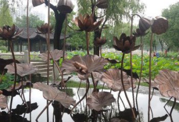 荷花雕塑供需，標(biāo)識雕塑，景觀銅荷花雕塑制造商