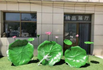 荷葉雕塑通用，陸地?cái)[件，各類仿真荷葉雕塑點(diǎn)擊